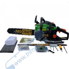 Бензинова резачка 2.7 к.с., 38 куб.см, 2 бр. шини с размери 35 и 40 см., PROCRAFT GS-58X